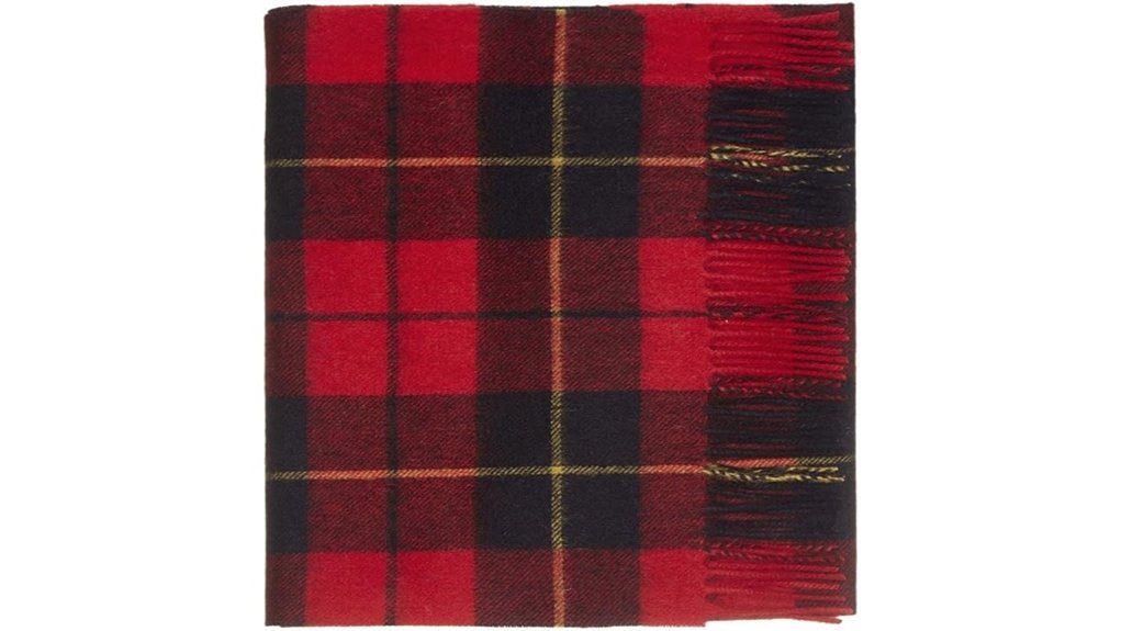 oxford cashmere lambswool tartan scarf