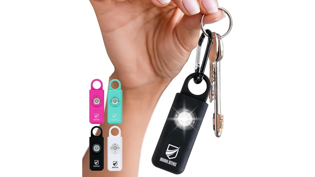 personal safety alarm with led light