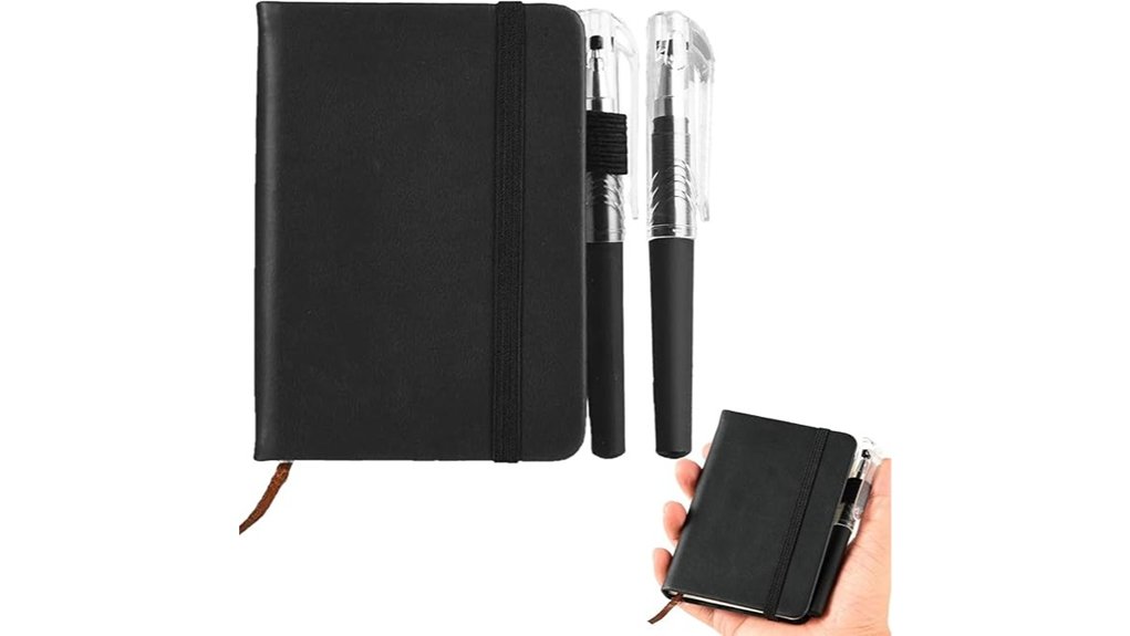 pocket notebook with 2 pens