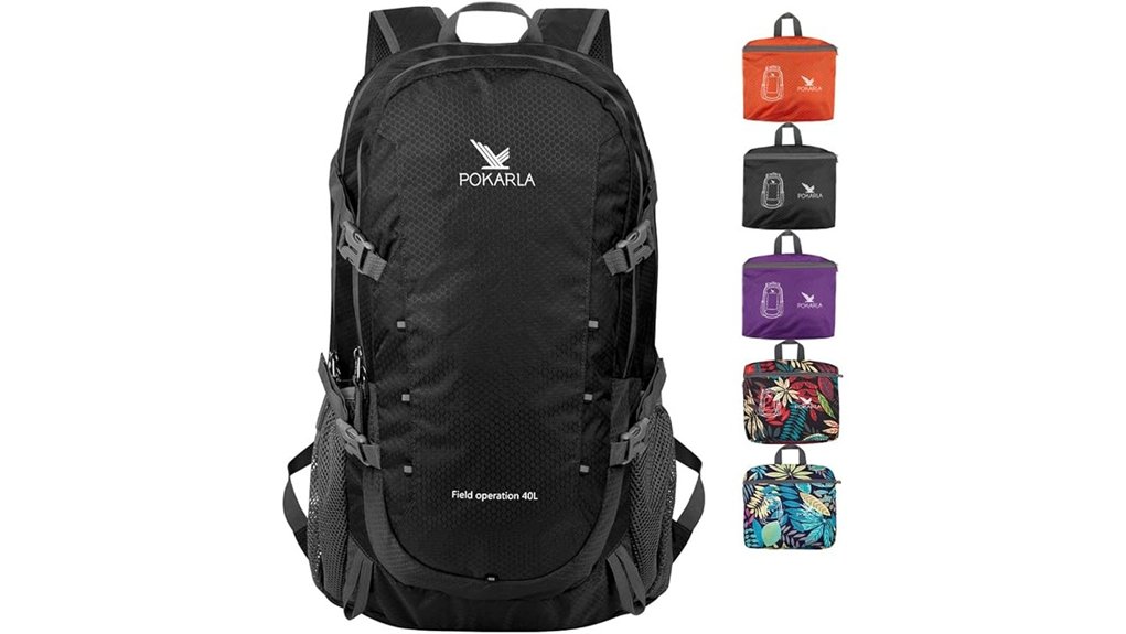 pokarla 40l foldable backpack