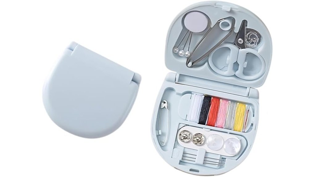 portable mini sewing kit with scissors