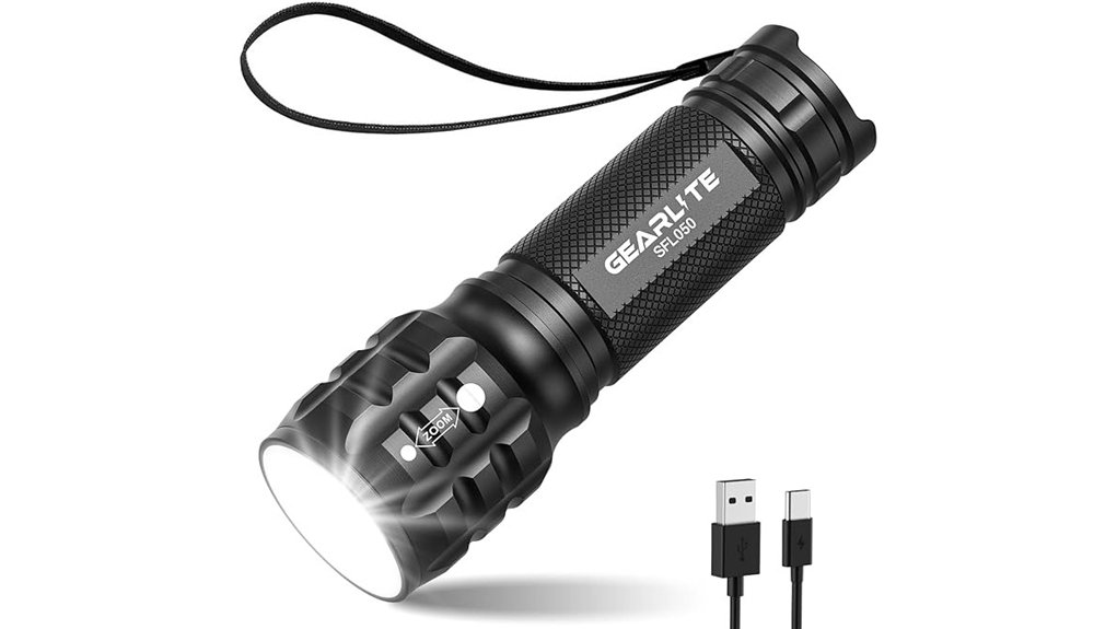 rechargeable 2000lm led torch