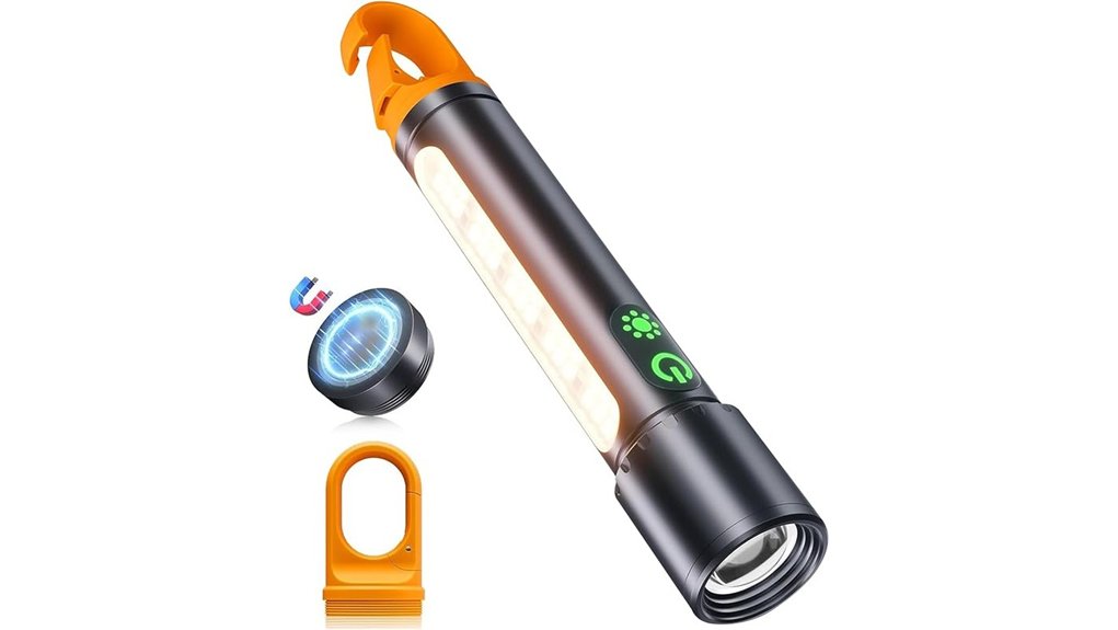 rechargeable led torch with magnets