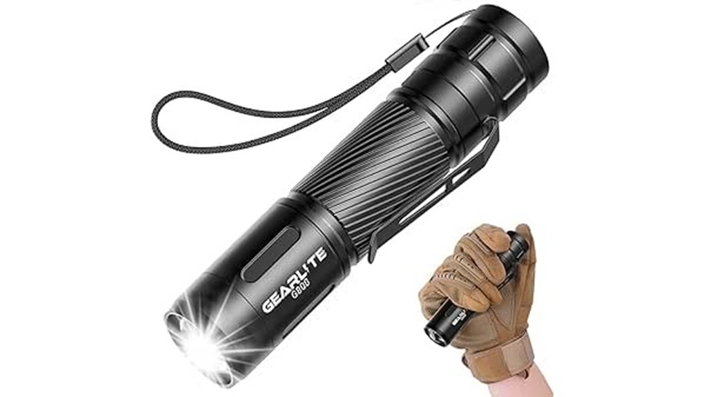 rechargeable waterproof 2000lm torch