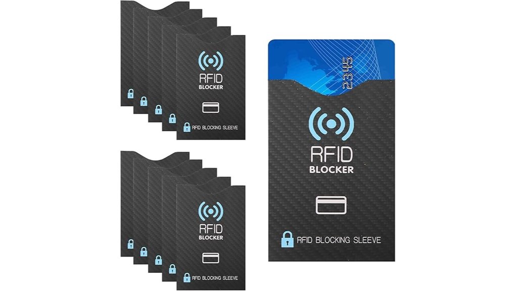 rfid blocking card sleeves
