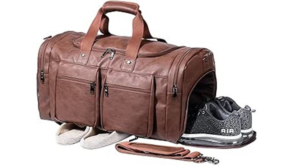 seyfocnia weekender bag with shoe compartment