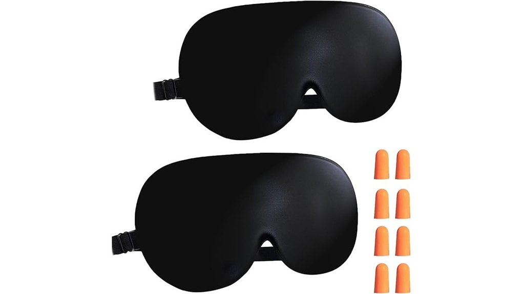 silk eye mask pair