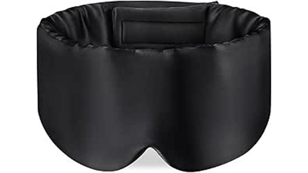 silk sleep mask with adjustable strap