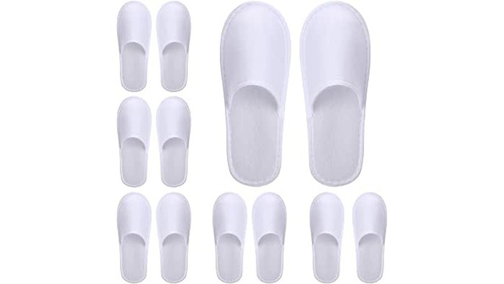 six twelfths pairs disposable slippers