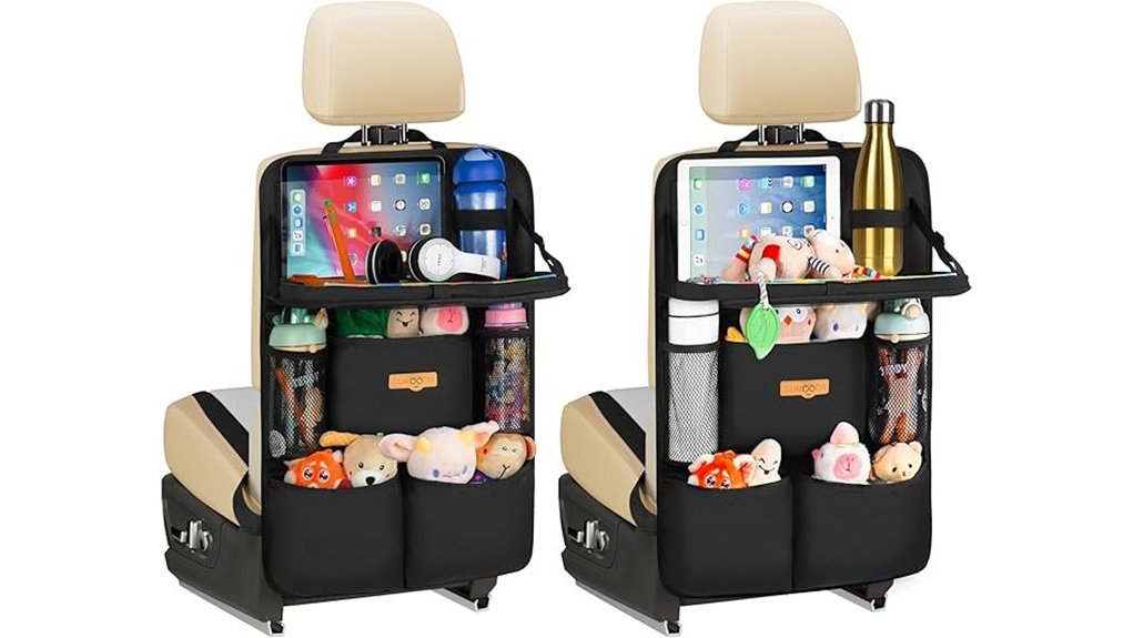 surdoca foldable tray car organizer