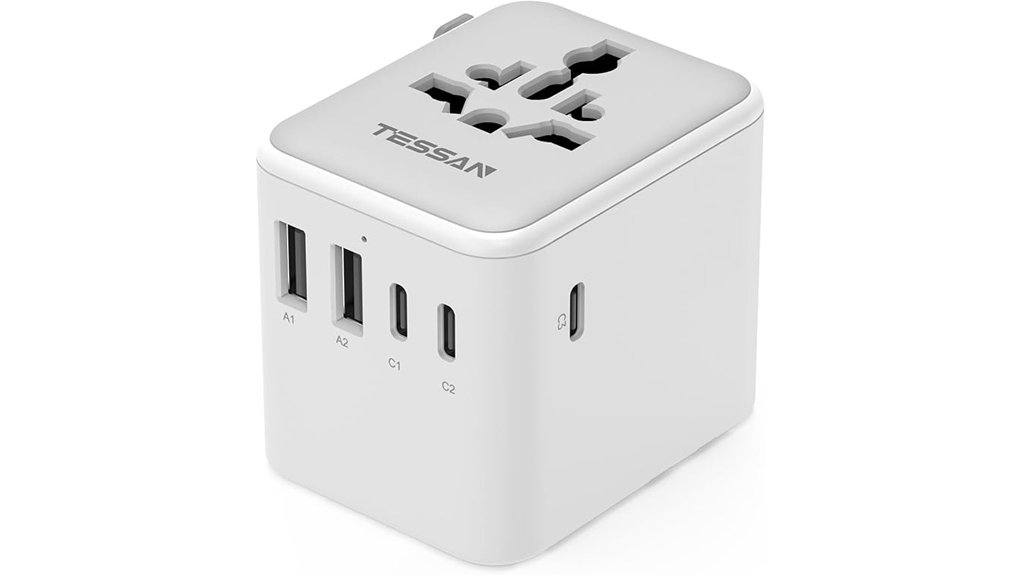 tessan travel adapter with usb