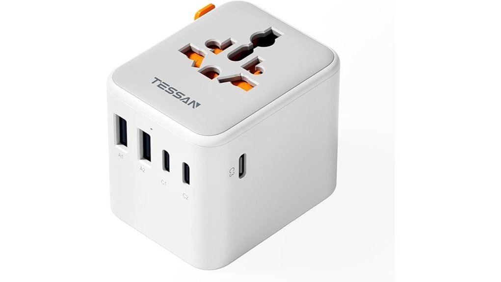 tessan universal usb travel adapter