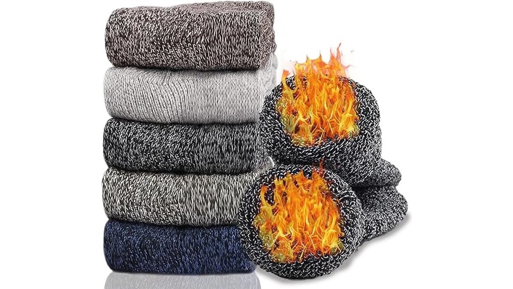 thick thermal socks 5 pair