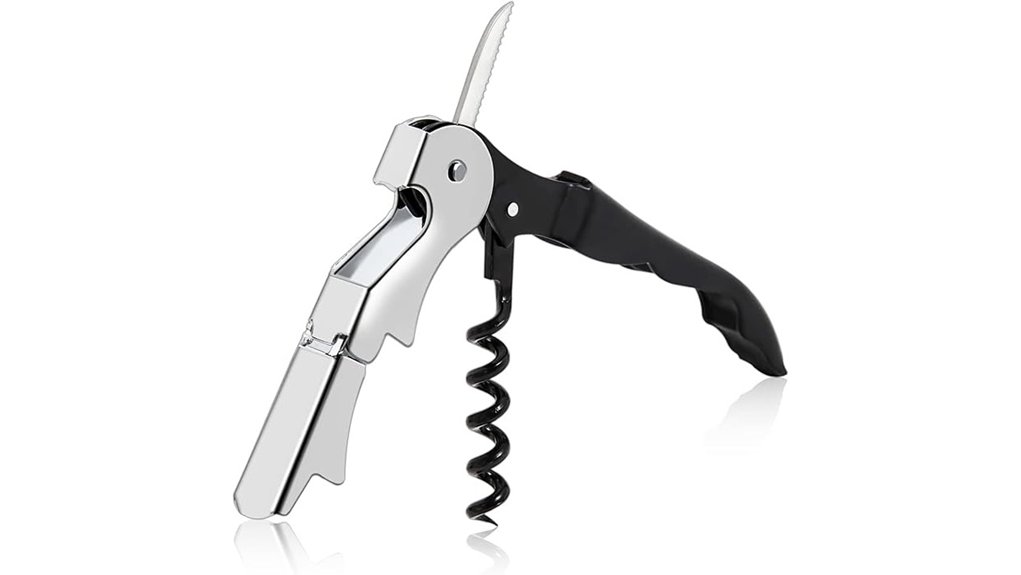 three in one waiter s corkscrew opener