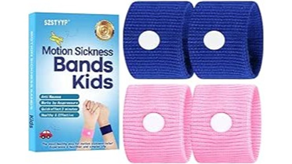 travel motion car sickness relief bands
