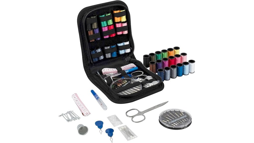 travel sewing kit with case