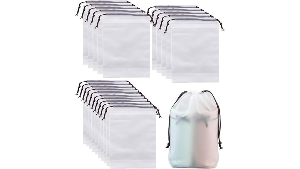 travel shoe bags set waterproof drawstring organizer
