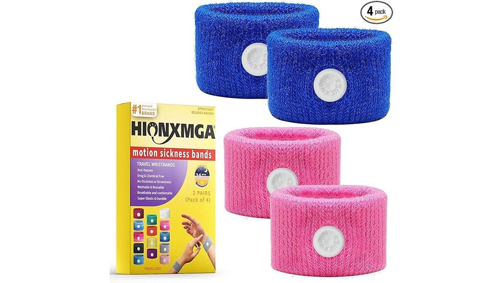 travel sickness bands 2 pairs