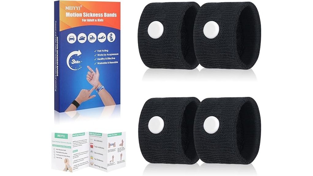 travel sickness bands adults kids 2 pairs