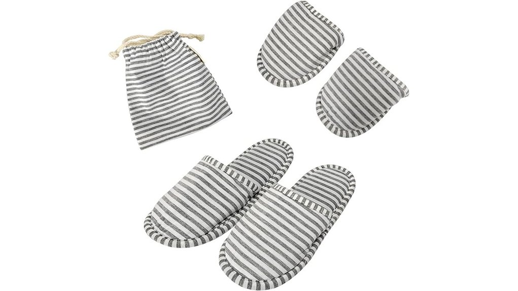 travel slippers with storage bag