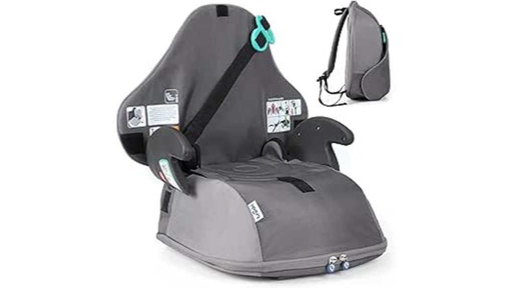 trunki booster seat grey backpack