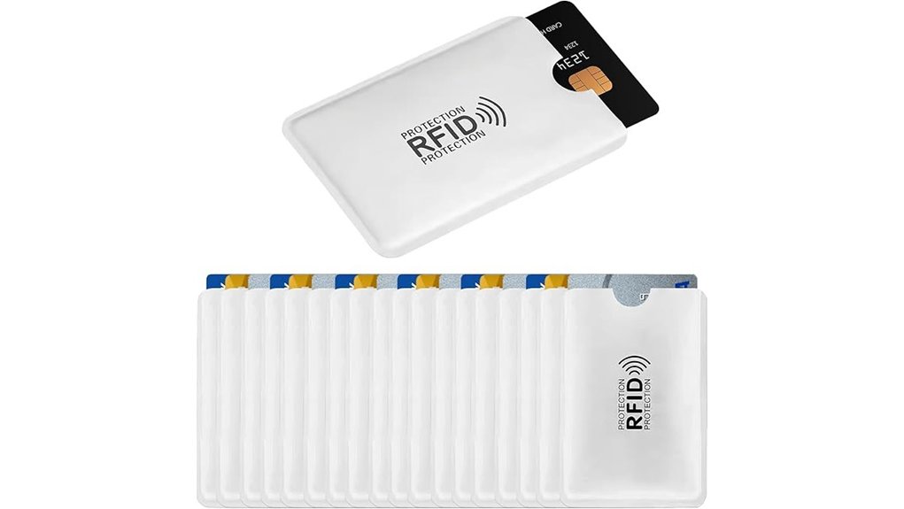 twenty card rfid sleeves