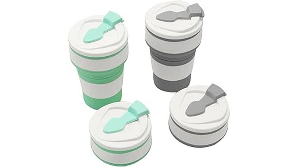 two pack collapsible travel cups