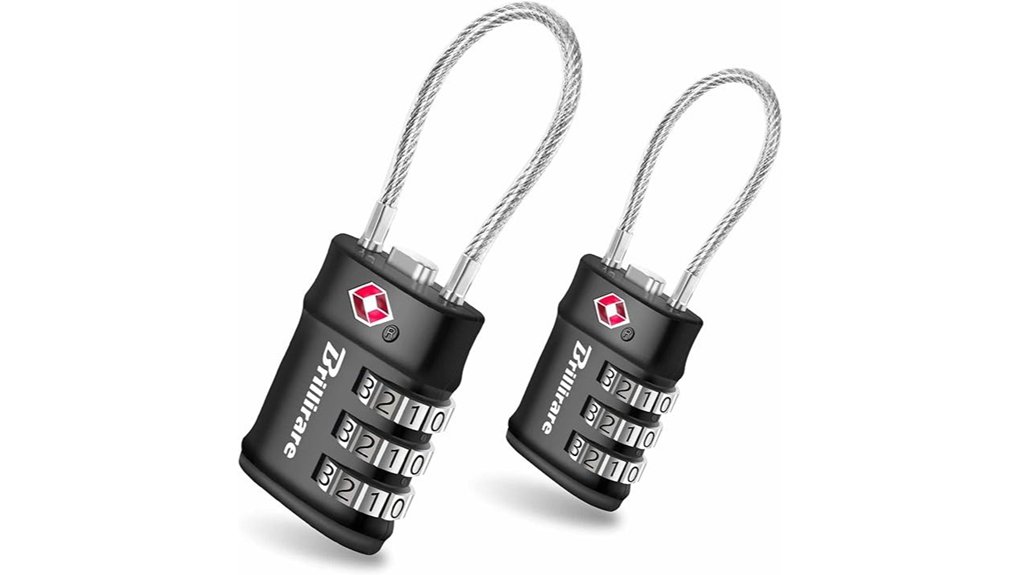 two pack tsa luggage locks