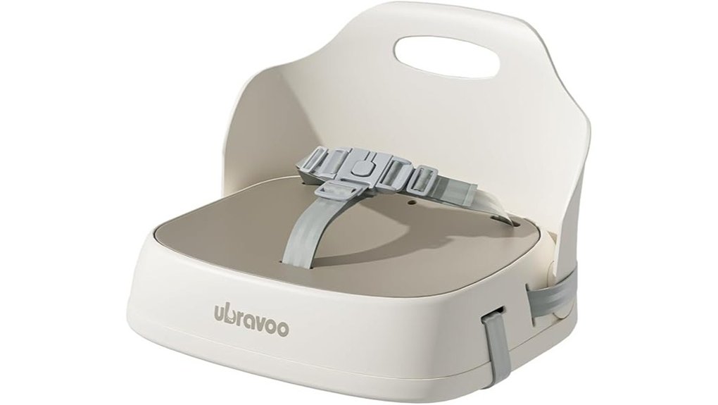 ubravoo booster seat khaki harness