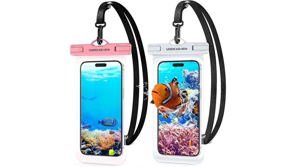 unbreakable waterproof phone pouches