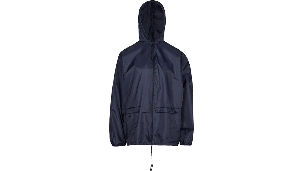 unisex hooded waterproof raincoat