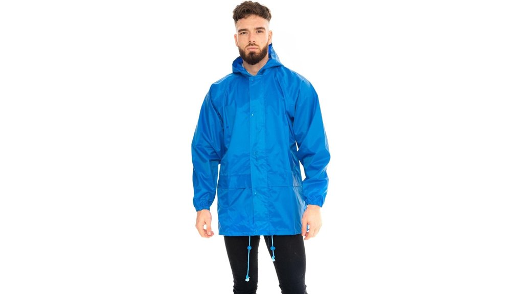 unisex waterproof hooded raincoat