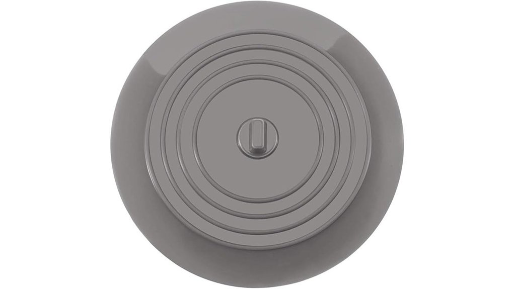 universal silicone drain stopper 6 gray
