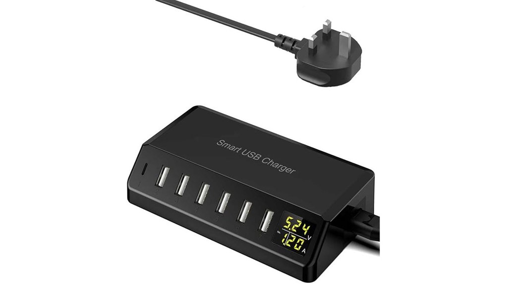 usb 60w 7 port charger