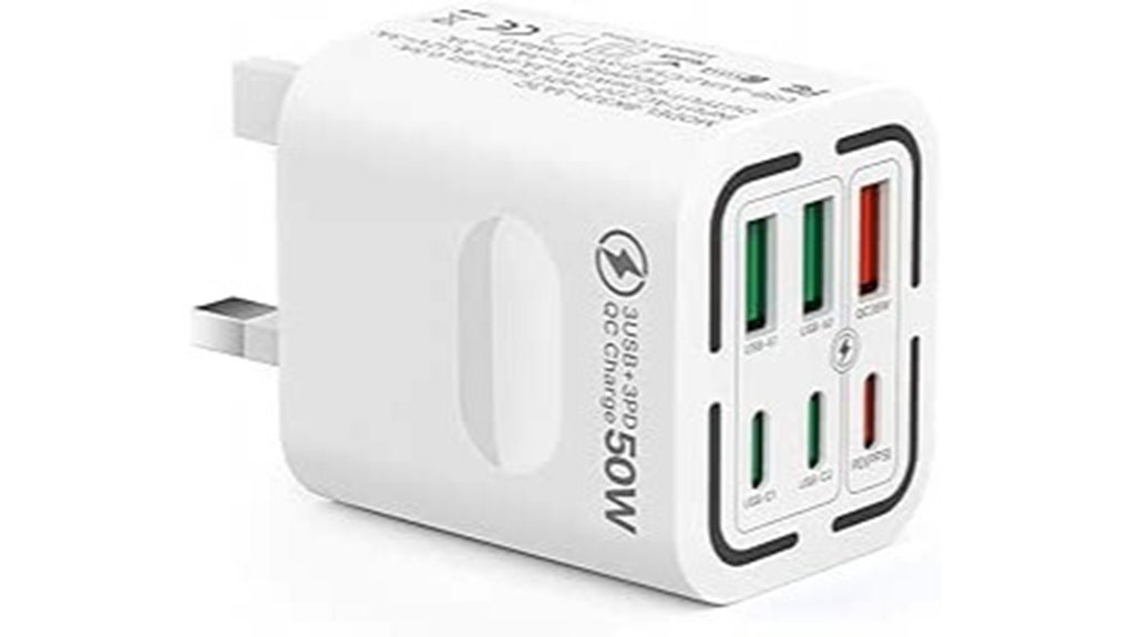 usb c 30w pd 6 port charger
