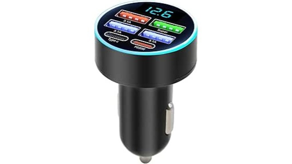 usb c car charger 6 ports