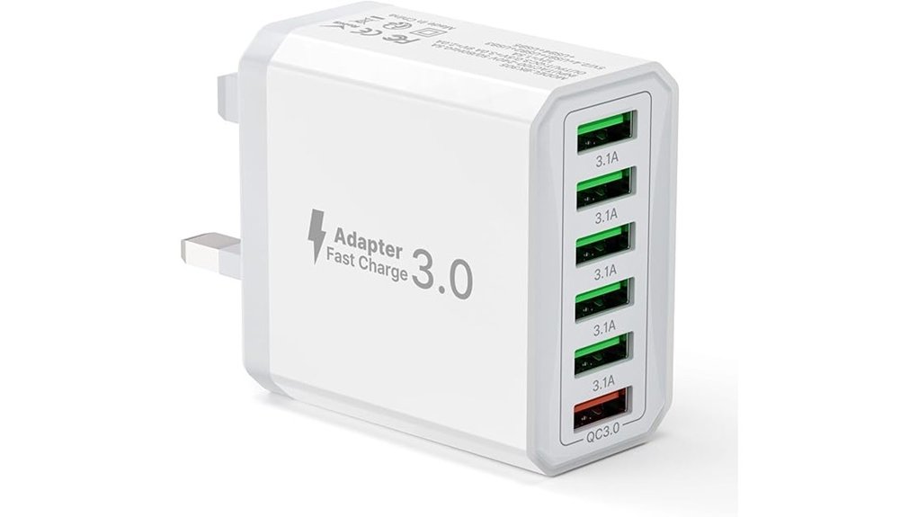 usb uk 33w charger with qc3 0
