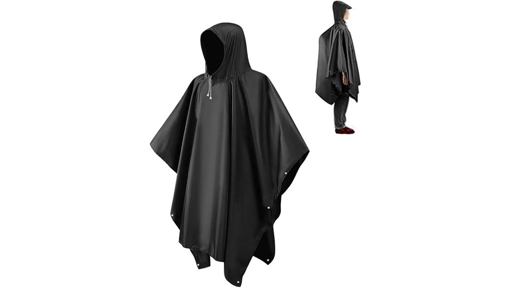 waterproof adult poncho with hood