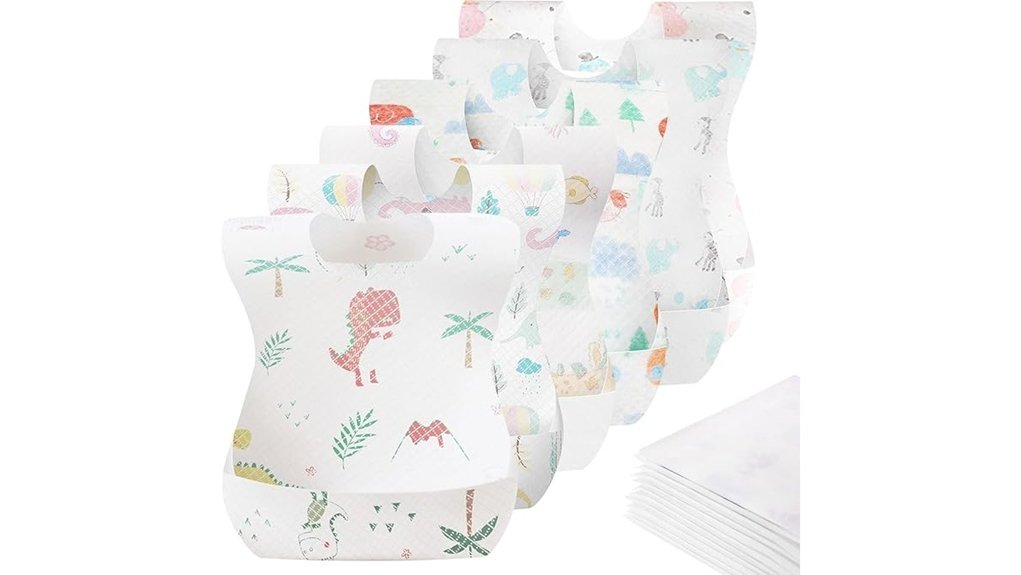 waterproof baby bib with catcher