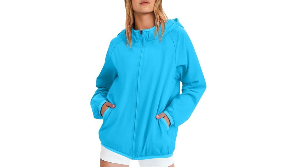 waterproof unisex raincoat with sun protection