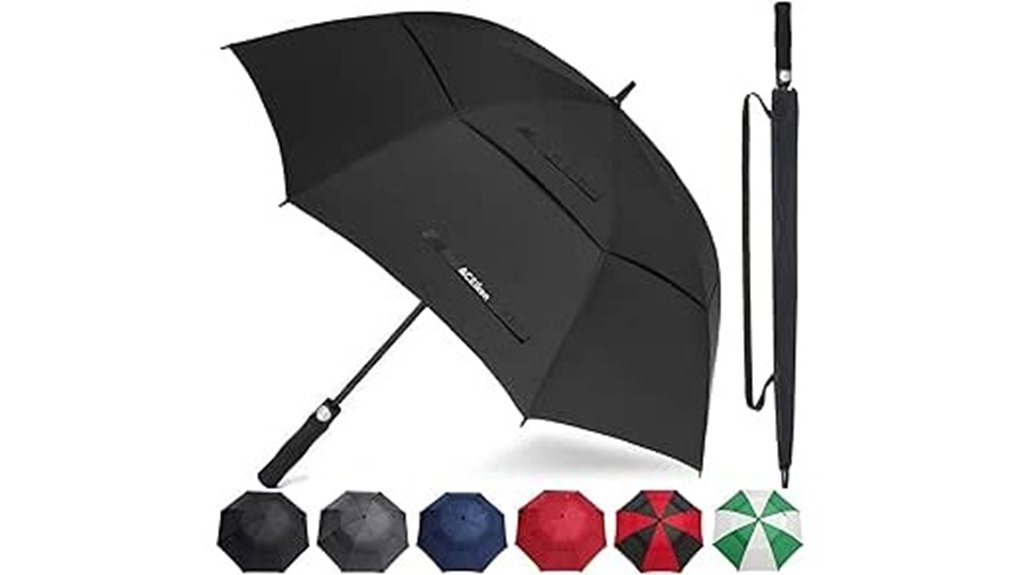 windproof auto open golf umbrella