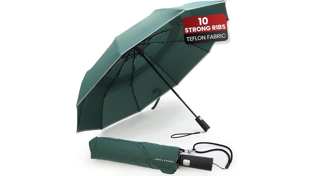 windproof fiberglass umbrella with auto open close