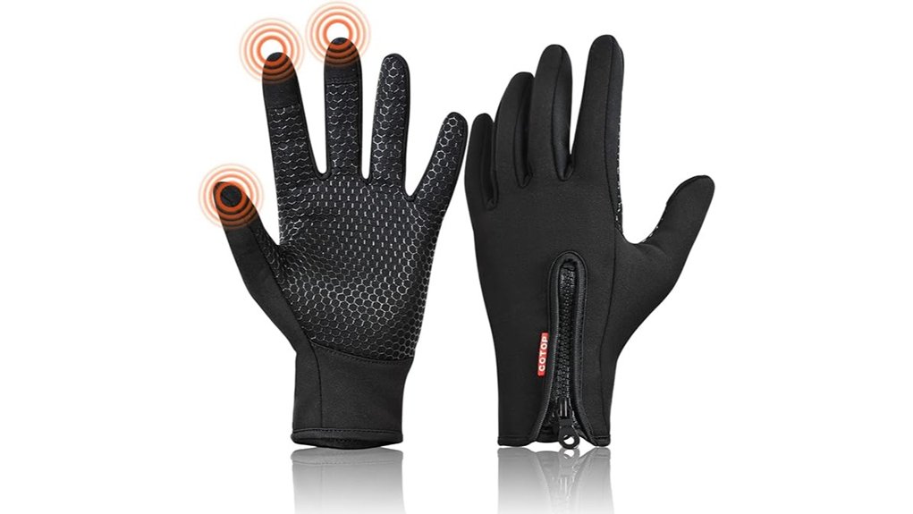 winter windproof touchscreen gloves