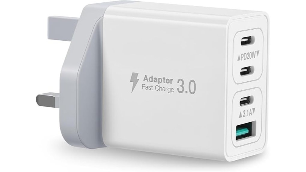 wz usb c charger uk multi port adapter
